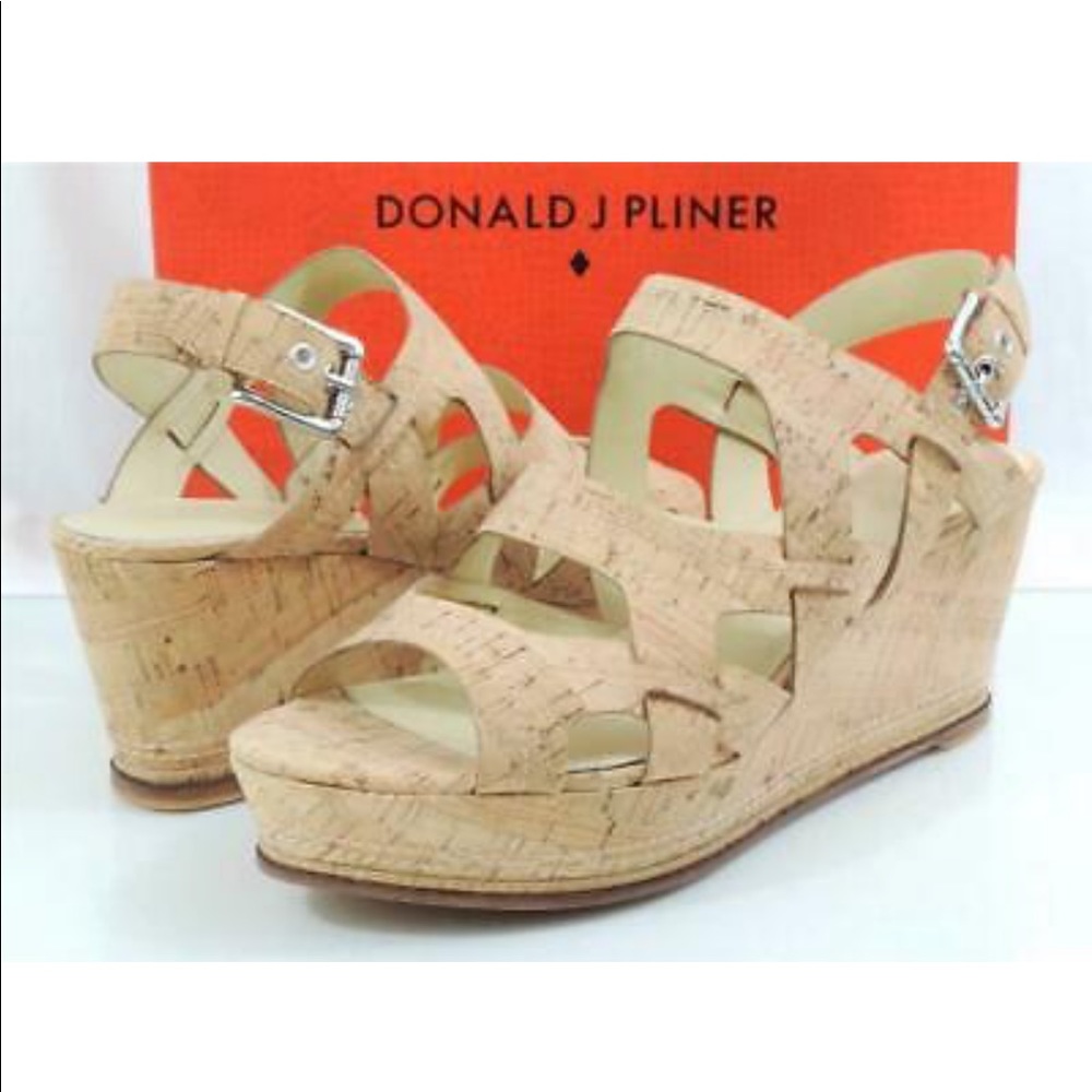 NIB Donald J Pliner Fran Cork Wedges